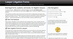 Desktop Screenshot of lawyerlitigationforms.com
