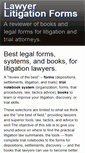 Mobile Screenshot of lawyerlitigationforms.com